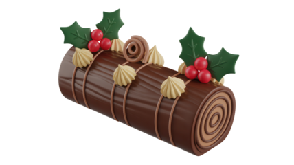 Indulge in festive joy with this delectable yule log cake, a sweet celebration that embodies holiday cheer and culinary delight for memorable gatherings