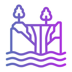 waterfall Gradient icon