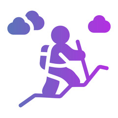 hiking Gradient icon