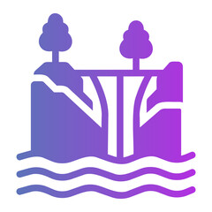 waterfall Gradient icon