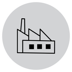Factory Icon Logo Vector