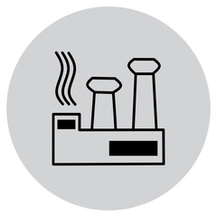 Factory Icon Logo Vector