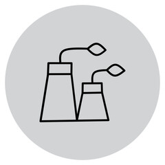 Factory Icon Logo Vector