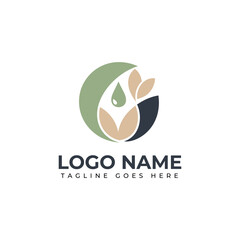 Elegant nature inspired logo design for organic brands and eco friendly businesses seeking growth and sustainability