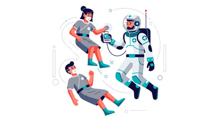 Medical Astronaut Assessment Examining People During A Global Pandemic With Advanced Technology