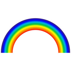 Vibrant rainbow arch illustration with bright colors and smooth gradient design. Colorful rainbow arch illustration featuring smooth gradient and vivid hues. EPS 10
