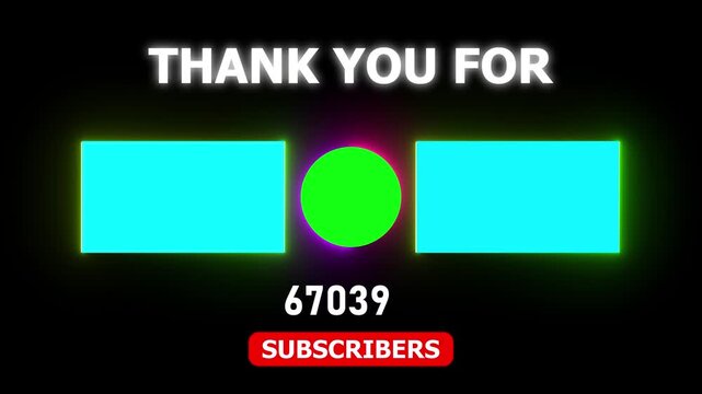 Animation 1000000 subscribers count YouTube channel celebration with confetti ,Social media Quick count of subscribers to 10 lakh. Counting Up to 10 lakh subscribers For social media. 4K animation