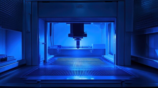 Automated Analysis System in Laboratory with Blue Lighting