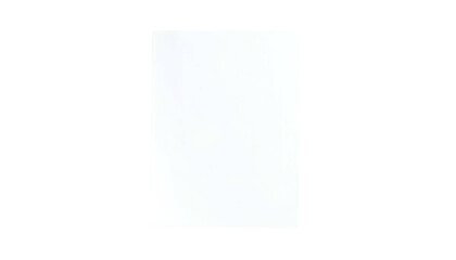 White rectangular shape with rounded corners on black background