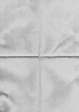 Large creased paper texture with a transparent background
