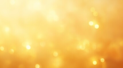 A Warm and Bright Golden Bokeh Background Texture with Soft Blurry Lights and a Gentle Glare