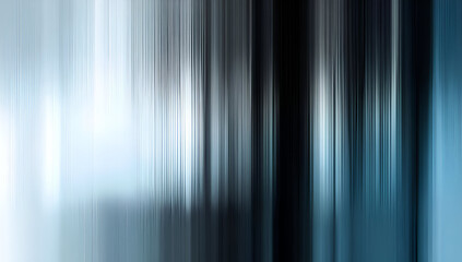 A mesmerizing abstract image featuring dynamic blue and black vertical lines, creating a sense of motion and depth.