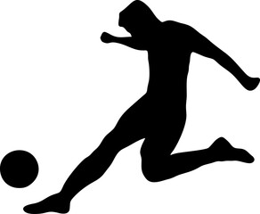 football player silhouette vector eps1