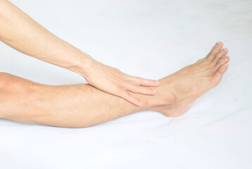 woman hand and foot beautiful 