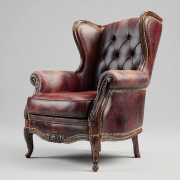Elegant Vintage Armchair: Classic Furniture Piece for Comfortable Interior Decor