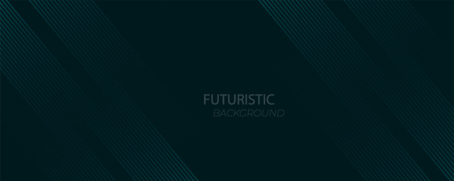 3D green techno abstract background overlap layer on dark space with glowing lines shape decoration. Modern graphic design element future style concept for web banner, flyer, card, cover, or brochure - Powered by Adobe