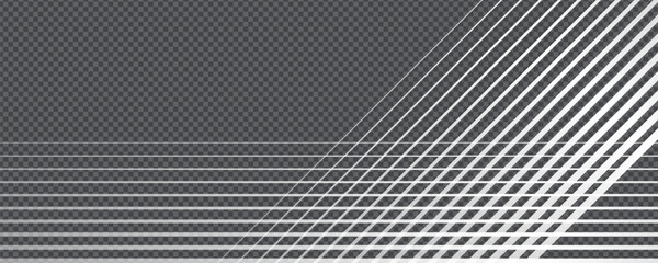 Obraz premium Gradient transition lattice with diagonal and horizontal stripe pattern in vector composition. Transparent bg design shows metallic line gradation and geometric fade effect for modern layout.