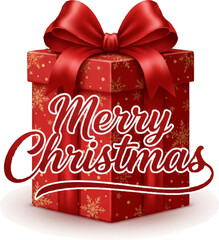 Elegant Merry Christmas Gift Vector