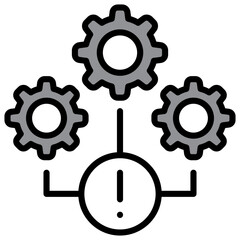 Infrastructure Icon Single Pack Illustration