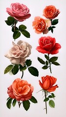 set of roses