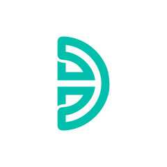 Modern Letter D Monogram Logo