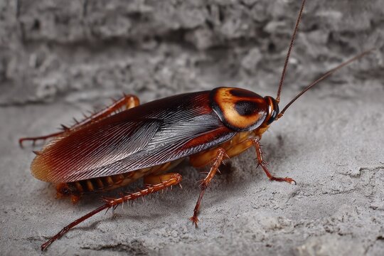 Oriental Cockroach: Intriguing Insect of the Blattidae Family in Its Natural Habitat
