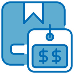 Obraz premium Pricing Blue Icon