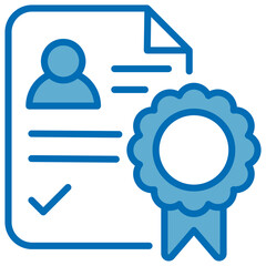 License Blue Icon