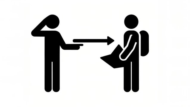 Education and Handing Over Work icon