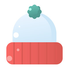 Gradient icon winter of an Beanie