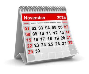Calendar - November 2026
