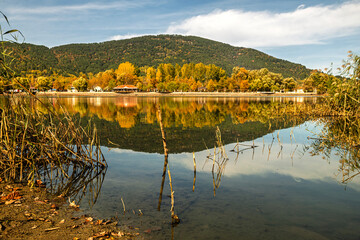 Autumn at Golcuk Lake in the Odemiş Plateau