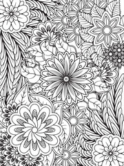 Obraz premium Zentangle Coloring Pages Bundle Pages For Adults And Kids 