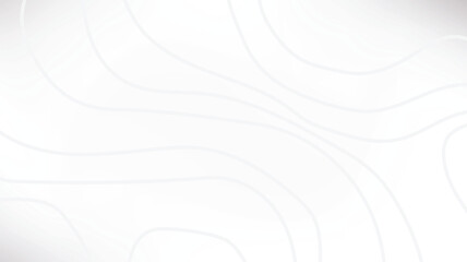 Abstract white topographic contour lines background