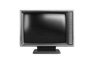 Classic retro black-and-white CRT television
