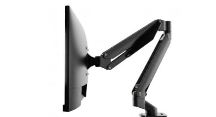 Ergonomic monitor arm mount for desk setup