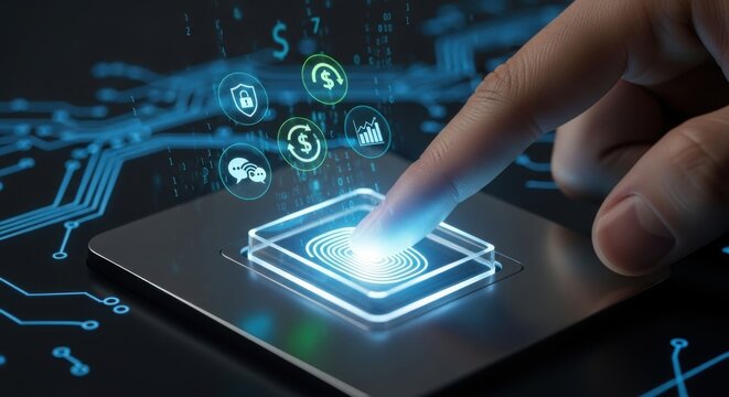 Digital fingerprint scanning technology enables secure transactions and data access in modern applications