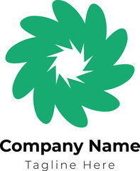 Abstract spinning logo design