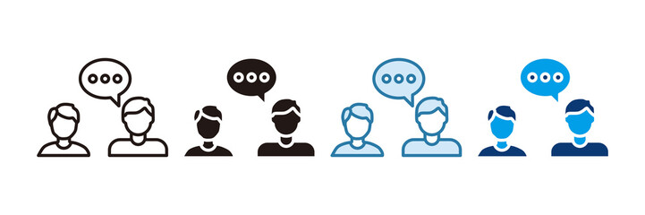 Job Interview Icon Set Multiple Style Collection