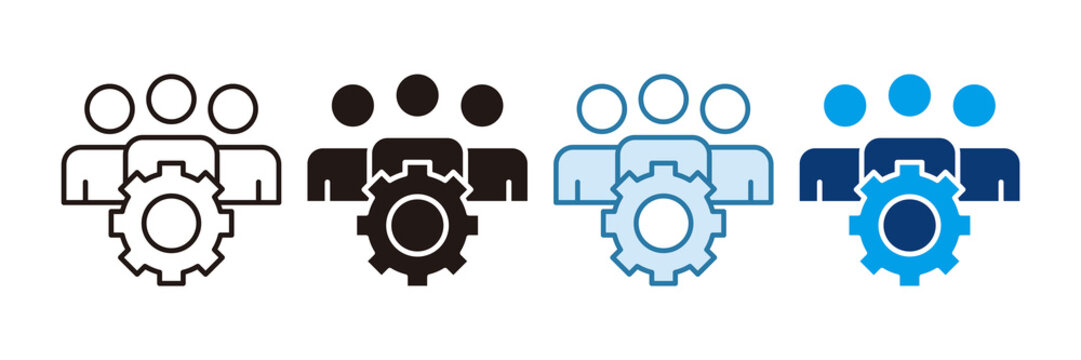 Human Capital Icon Set Multiple Style Collection