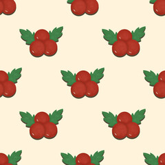 seamless pattern with cherry 