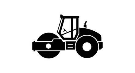 Naklejka premium steamroller symbol