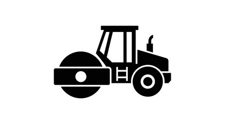 Naklejka premium steamroller symbol