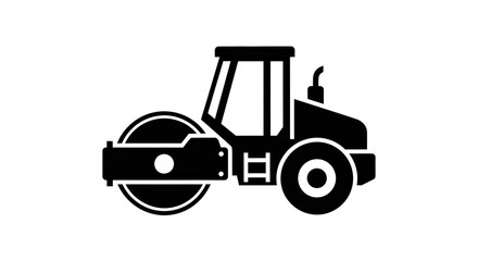 Naklejka premium steamroller symbol