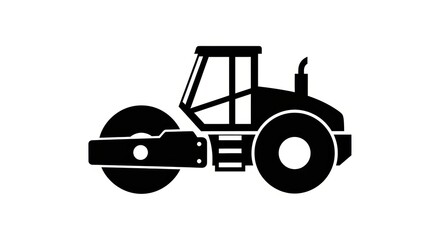 Naklejka premium steamroller symbol