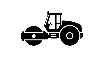 Naklejka premium steamroller symbol