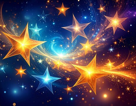 星の舞踏 ― 光と青の幻想