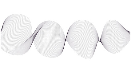 Abstract vector wavy lines Minimalist abstract background with smooth wavy line