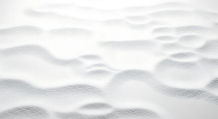 Vector illustration of abstract closeup of undulating white sand dunes, creating a soft, flowing texture, isolated on white background