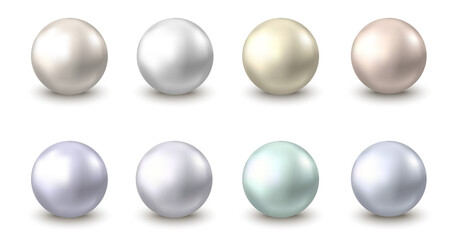 Shiny gold, green, silver  metal balls.